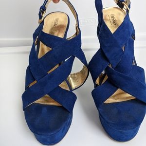 Mossimo Royal Blue Strappy Heels